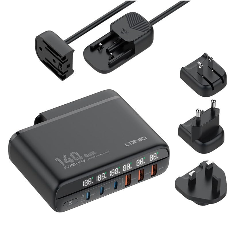 LDNIO 140W GaN Super Fast Desktop Charger (A6140C)