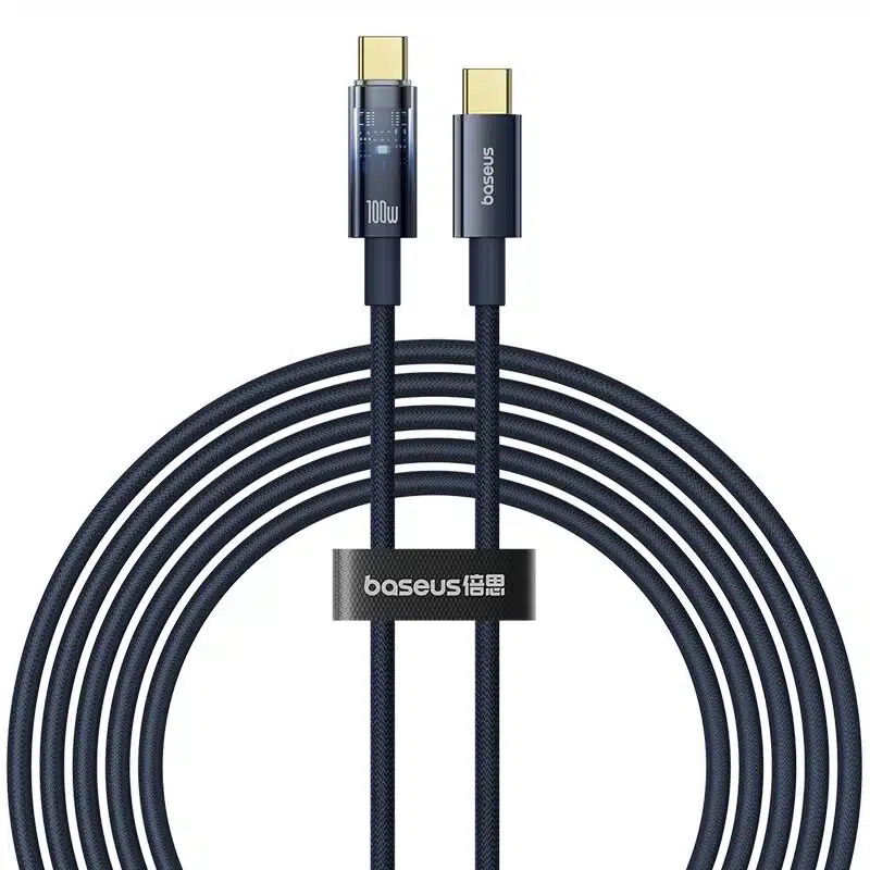 Baseus Explorer 100W Charging Cable USB-C to USB-C with Auto Shutdown