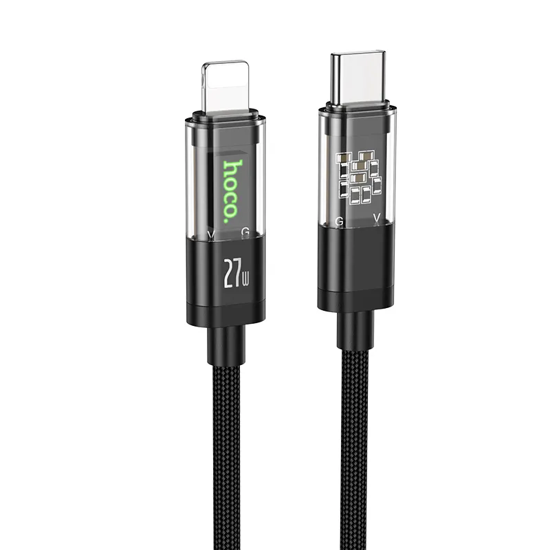 Hoco U116 Transparent Edition 27W Type-C to Lightning