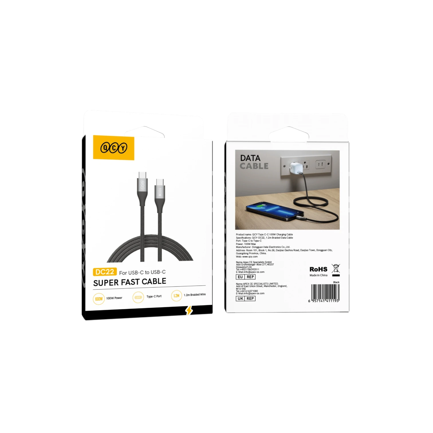 QCY DC22 100W Super Fast Cable