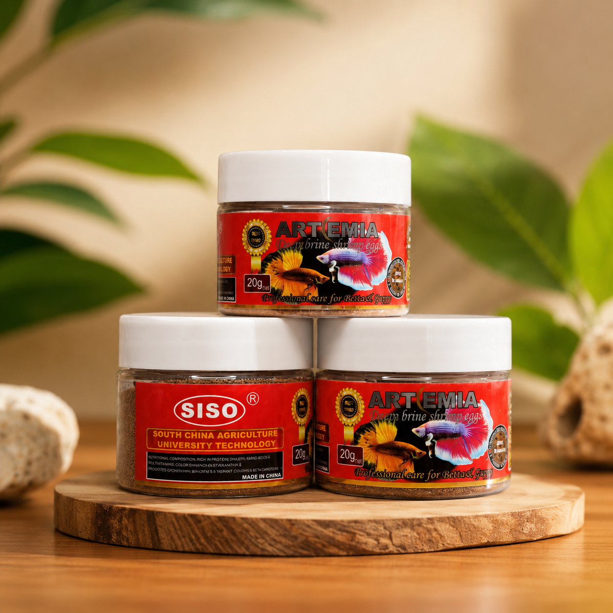 SISO Artemia Deep Brine Shrimp Eggs. 20g (Ready to Feed)