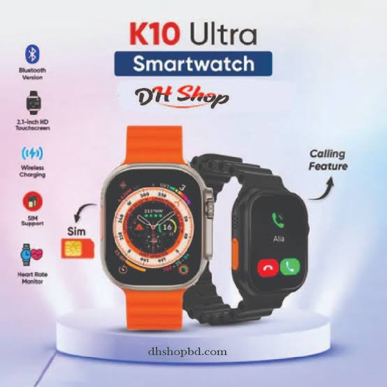 K10 Ultra Sim Supported Smart Watch