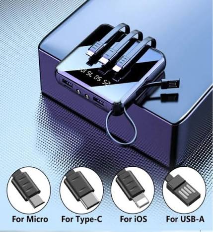SMART Power Bank For All Smartphones Android & IOS Type B Type C & Lightning