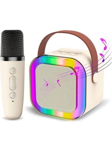 K12 Karaoke Machine Portable Bluetooth 5.3 PA Speaker With 1 Wireless Microphones Home Family Singing Children’sGifts By Pucko Gadgets