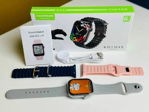 KW2 Max Smart Watch with Three Straps