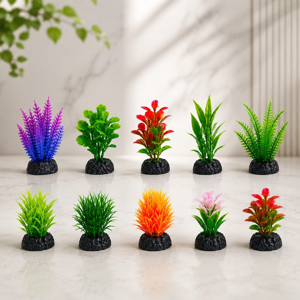 Artificial Aquarium Decoration Plant (2 Inch )